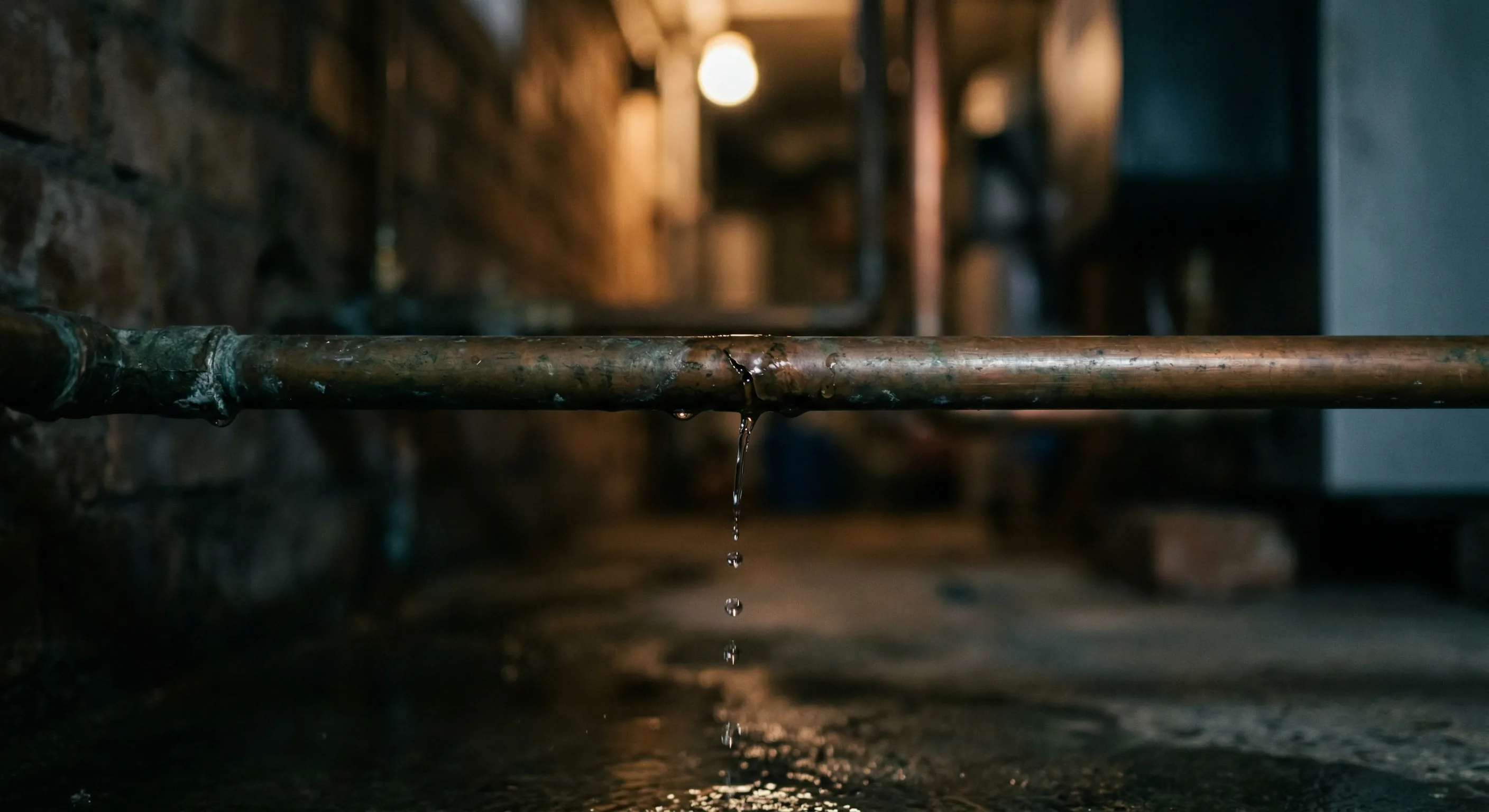 Sanitärnotdienst – Topallaj Haustechnik GmbH Verrostetes Rohr mit Wasserleck – Sanitärnotdienst von Topallaj Haustechnik